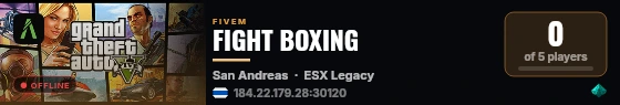 FIGHT BOXING live status badge