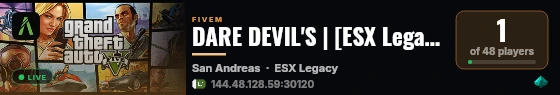 DARE DEVIL'S | [ESX Legacy] live status badge