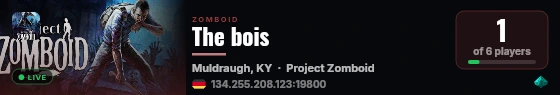 The bois live status badge