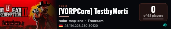 [VORPCore] TestbyMorti live status badge