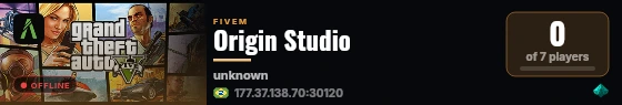 Origin Studio live status badge