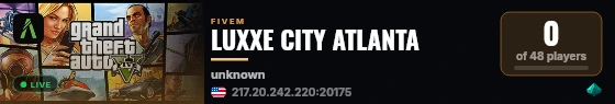 LUXXE CITY ATLANTA live status badge