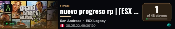 nuevo progreso rp | [ESX Legacy] live status badge
