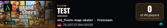 TEST live status badge
