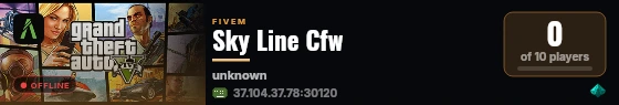 Sky Line Cfw live status badge