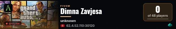 Dimna Zavjesa live status badge