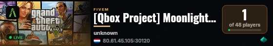 [Qbox Project] Moonlight RP live status badge