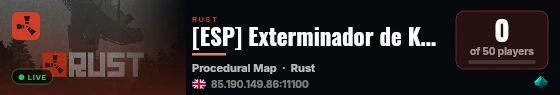 [ESP] Exterminador de Kucarachas live status badge