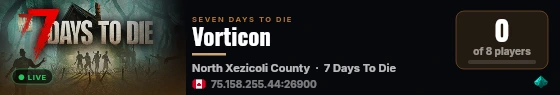 Vorticon live status badge