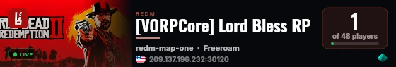 [VORPCore] Lord Bless RP live status badge