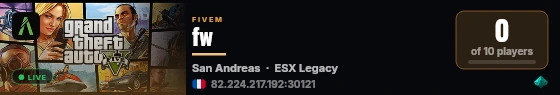 fw live status badge