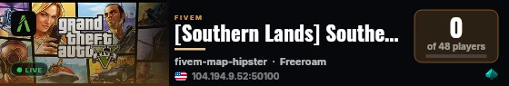 [Southern Lands] Southern Lands live status badge