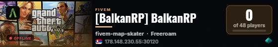 [BalkanRP] BalkanRP live status badge