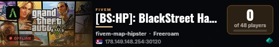 [BS:HP]: BlackStreet HardPlay live status badge
