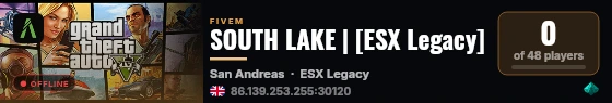 SOUTH LAKE | [ESX Legacy] live status badge