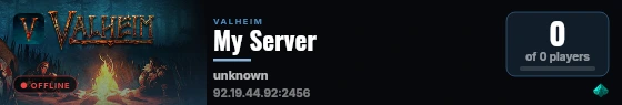 My Server live status badge