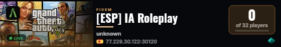 [ESP] IA Roleplay live status badge