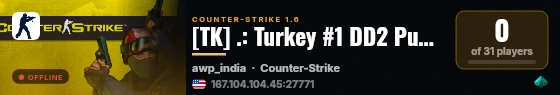 [TK] .: Turkey #1 DD2 Public :. live status badge
