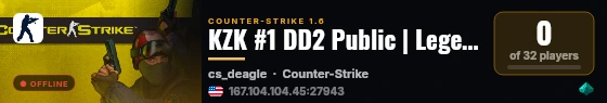 KZK #1 DD2 Public | Legend +18 live status badge