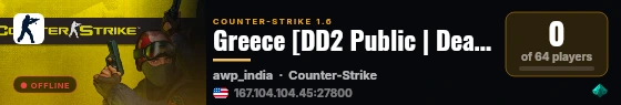 Greece [DD2 Public | DeathMatch] live status badge