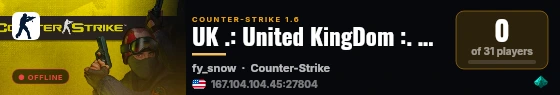 UK .: United KingDom :. #1 DD2 Public [Respawn Level] live status badge