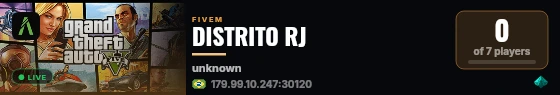 [BRASIL]💎 nome do deu server 💎|📋WHITELIST📋| 🎉SERVER NOVO🎉  💸50K Inicial💸 |🔫Facs e Orgs🔫|👮🏾PM,ROTA👮🏾|🚑 SAMU🚑 | 🏆https://discord.gg/YvCwq6n🏆 | live status badge