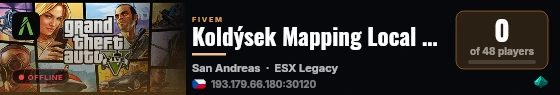 Koldýsek Mapping Local Host live status badge