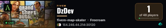 DzDev live status badge