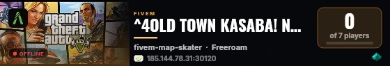 ^4OLD TOWN KASABA! NON-WHITELIST KASABA SUNUCUSU, GÖRÜLMEMİŞ SCRİPTLER ^4 https://discord.gg/oldtownrp live status badge