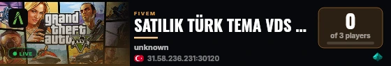 SATILIK TÜRK TEMA VDS DAHİL 350₺ live status badge