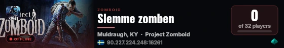 Slemme zomben live status badge