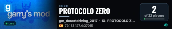 PROTOCOLO ZERO live status badge