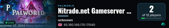 Nitrado.net Gameserver #706 live status badge
