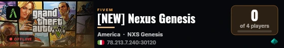 [NEW] Nexus Genesis live status badge