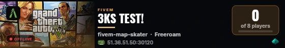 3KS TEST! live status badge