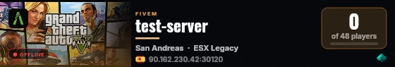 test-server  live status badge