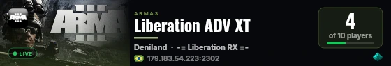 Liberation ADV XT live status badge