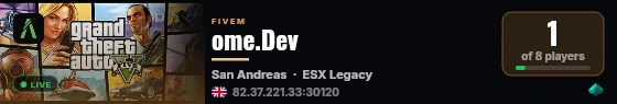 ome.Dev live status badge