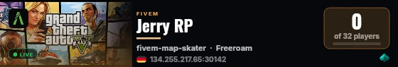 Jerry RP live status badge