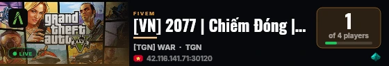 [VN] 2077 | Chiếm Đóng | 18+ live status badge