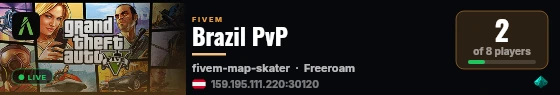 Brazil PvP live status badge