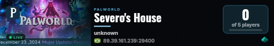 Severo's House live status badge