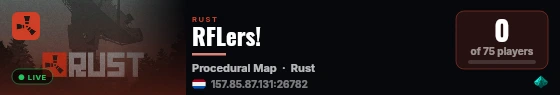 RFLers! live status badge