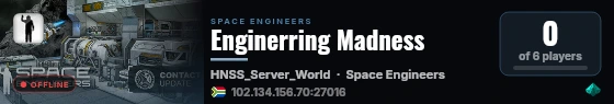 Enginerring Madness live status badge