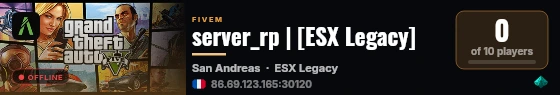server_rp | [ESX Legacy] live status badge