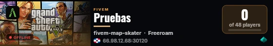 Pruebas live status badge