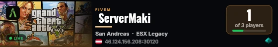  ServerMaki live status badge