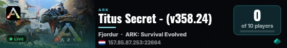 Titus Secret - (v358.24) live status badge