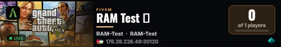 RAM Test ♪ live status badge