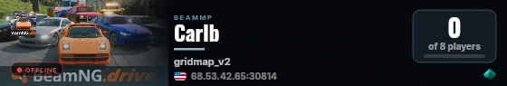Carlb live status badge